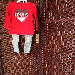 Levi’s Long Sleeve and Jeans Boys 2 Piece